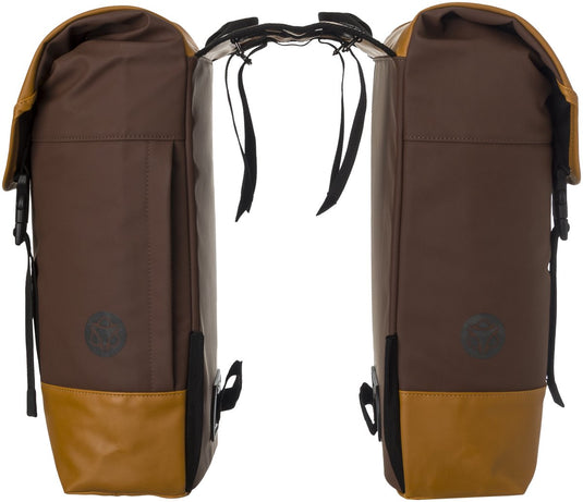 Agu dwr dubbele fietstas urban pumpkin spice
