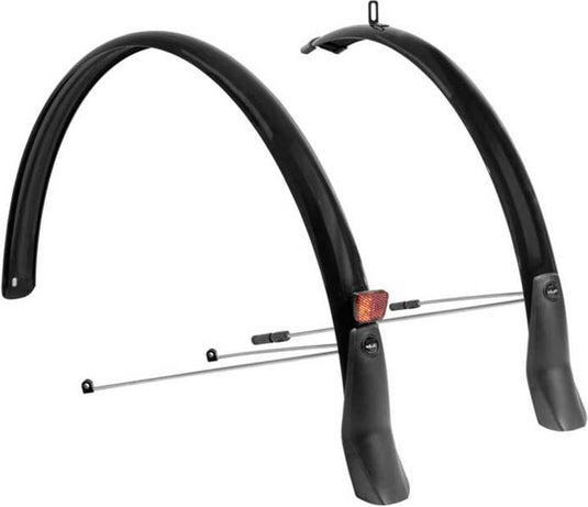 Xlc mg-f05 spatbord stadfiets set - 28 inch 46 mm - pvc - geschikt voor stad tour fiets