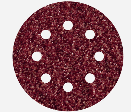 Wolfcraft - 25 schuurschijven ø 125 mm - korrel 40 - schuurpapier met klittenband voor hout en metaal - voor excentrische schuurmachine - 2069100