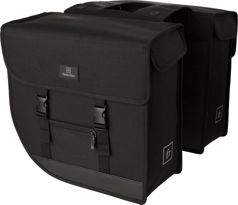 Load image into Gallery viewer, Fastrider hybrid large dubbele fietstas zwart - 35l
