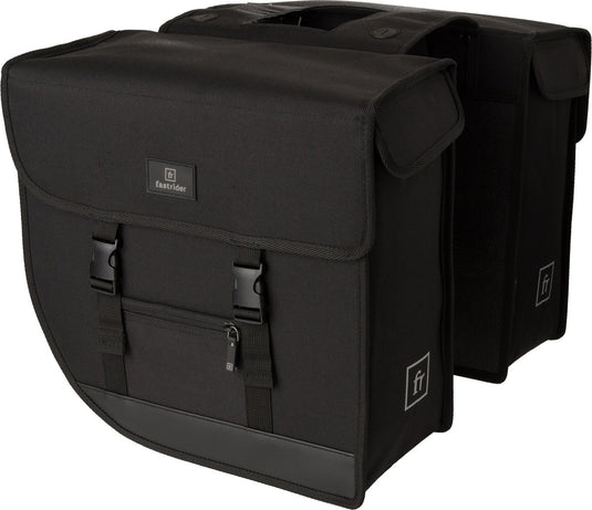 Fastrider hybrid large dubbele fietstas zwart - 35l