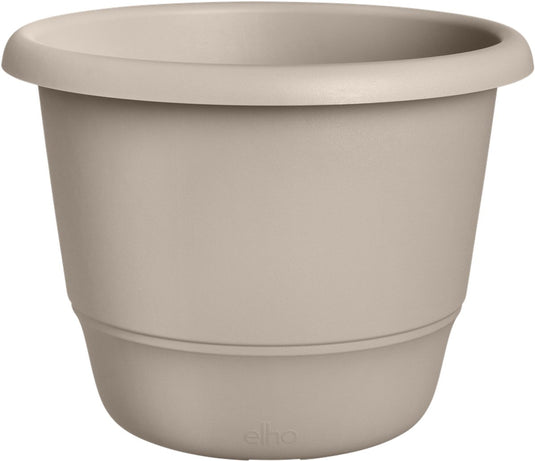 Elho amiga rond 47 - bloempot voor binnen buiten - 100% gerecycled plastic - ø 47.0 x h 35.3 cm - paddenstoel beige