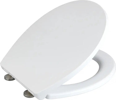 Wenko wc bril ostuni - wit thermoplast - easy-close softclose sluiting - fix-clip bevestiging afklikbaar - toiletbril - toiletzitting - wit