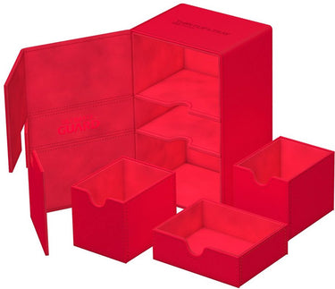 Ultimate guard twin flip'n'tray 160+ xenoskin - red card boxes