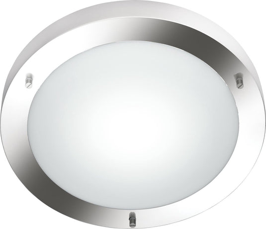Trio condus - plafondlamp - nikkel mat - excl. 1x e27 60w - badkamerverlichting - ip44