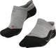 Falke tk5 invisible anti-blaar dun wol functioneel materiaal wandelsokken dames grijs - maat 41-42