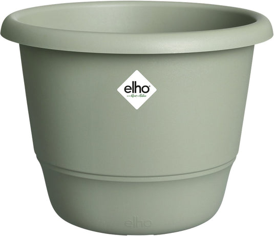Elho amiga rond 40 - bloempot voor binnen buiten - 100% gerecycled plastic - ø 39.0 x h 29.3 cm - tijmgroen