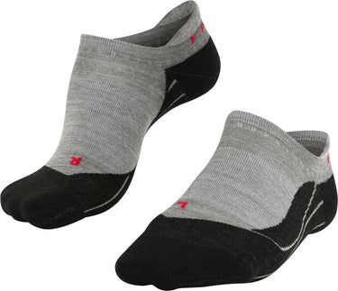 Falke tk5 invisible anti-blaar dun wol functioneel materiaal wandelsokken dames grijs - maat 37-38