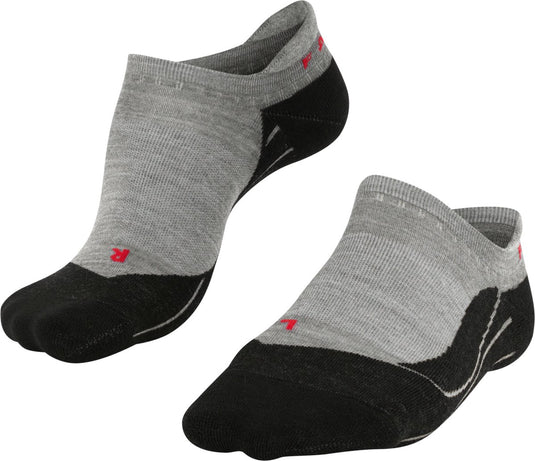Falke tk5 invisible anti-blaar dun wol functioneel materiaal wandelsokken dames grijs - maat 39-40