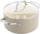 Greenchef nordics keramische inductie kookpan met deksel 18cm 2.1l - pfas-vrij - inductie pan - vaatwasserbestendig - ovenbestendig tot 220°c - keramische antiaanbaklaag - crème
