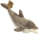 Aurora eco nation pluche knuffeldier dolfijn - grijs - 38 cm - zeedieren thema speelgoed