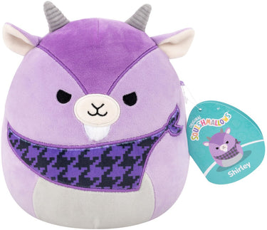 Squishmallows - little plush 19cm shirley - purple goat w bandana and mischievous eyes