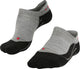 Falke tk5 invisible anti-blaar dun wol functioneel materiaal wandelsokken heren grijs - maat 42-43