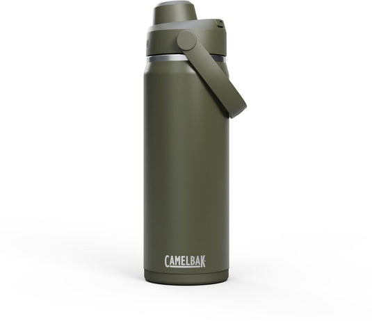 Camelbak thrive chug drinkfles - 600 ml - rvs - met draaidop - isolatie waterfles - groen