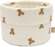 Jollein commode mandje - mini teddy bear - little waffle - ø19 cm
