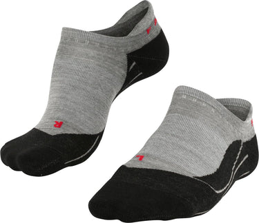 Falke tk5 invisible anti-blaar dun wol functioneel materiaal wandelsokken heren grijs - maat 46-48