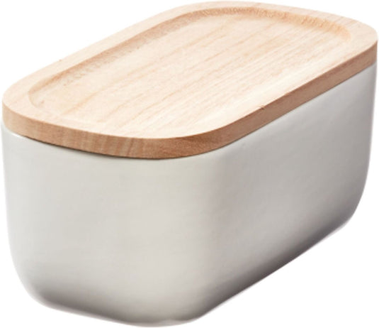 Idesign - eco office opbergbox met deksel - kunststof - wit