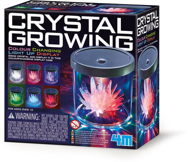 4m wetenschap en spel - groei kristallen - led display - 6 kleuren - decoratie - 10 jaar