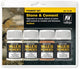 Vallejo val73192 - stone cement pigment set 4 kleuren