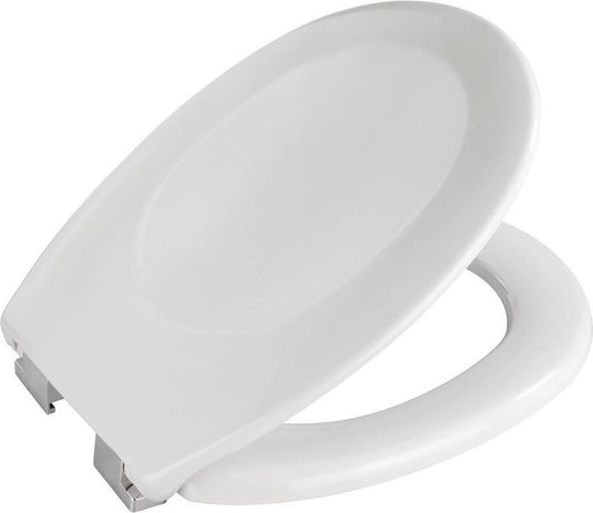 Wenko wc bril savio - stevig wit duroplast - easy-close softclose sluiting - toiletbril wit - toiletzitting wit
