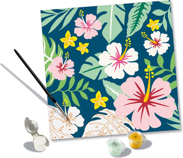 Ravensburger creart schilderen op nummer - exotische bloemen