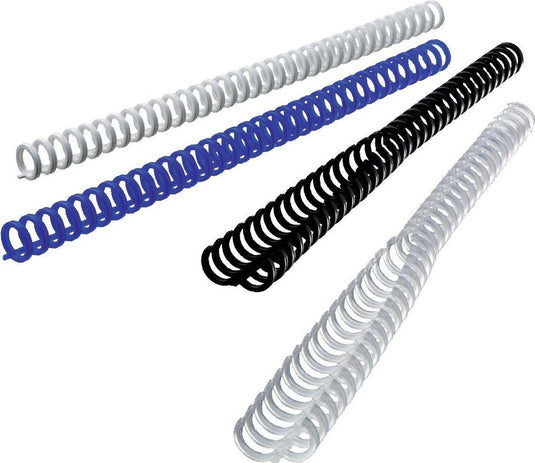 Gbc clickbind bindruggen voor 45 a4 vel - rugbreedte van 8mm - wit - 50 stuks