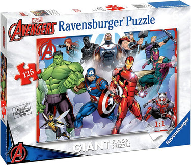 Ravensburger , reuze 125-delige marvel avengers slijtvast kartonnen vloerpuzzel, veelkleurig