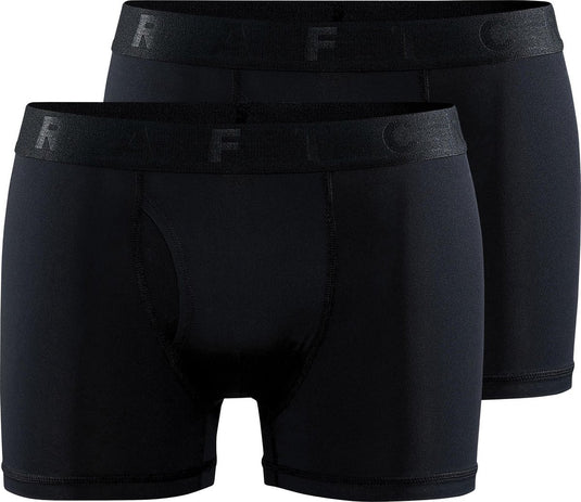 Craft active boxer 3-inch 2-pack m heren sportonderbroek - zwart