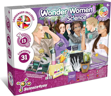 Science 4 you science4you wonder women in science - experimenteerset voor meisjes 8-12+ - speelgoedset met knutselset - stem speelgoed met wetenschapskit