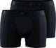 Craft active boxer 3-inch 2-pack m heren sportonderbroek - zwart l