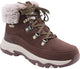 Skechers trego - snow worries dames wandelschoenen - chocolate