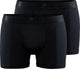 Craft active boxer 3-inch 2-pack m heren sportonderbroek - zwart