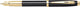 Sheaffer vulpen 100 - e9322 - f - glossy black gold tone - sf-e0932243