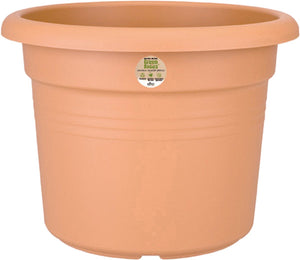 Elho green basics cilinder 55 - bloempot voor buiten - ø 54.3 x h 41.2 cm - mild terra