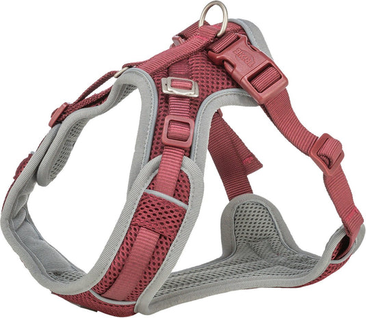 Trixie hondentuig - premium flexmesh sangria s-m - ademend, reflecterend, 48-69x2 cm