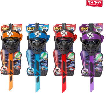 Toi-toys ninja lichtzwaard en masker speelgoed met licht en geluid 4 assorti.