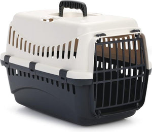 Beeztees gypsy reismand kat - klein huisdier - afneembare bovenkant - creme antraciet - 46x31x32 cm