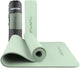 Tunturi yoga mat 8mm - pilates mat - extra dikke fitness mat - 183x61x0,8 cm - incl draagtas - ecologisch materiaal - eenvoudig te reinigen - mint