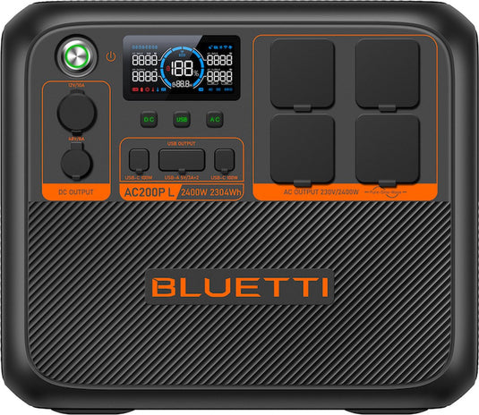 Bluetti eu bluetti ac200p l - power station - 2400w - 2304wh - 1200w solar input