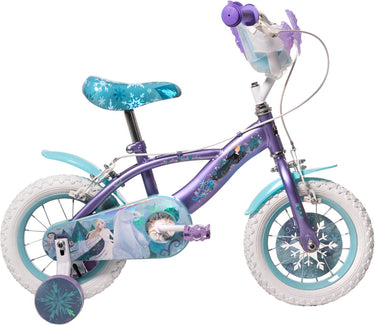 Disney die eiskönigin disney frozen 2 kinderfiets - meisjes - 12 inch - blauw paars - twee handremmen