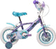 Huffy disney frozen 2 kinderfiets - meisjes - 12 inch - blauw paars - twee handremmen