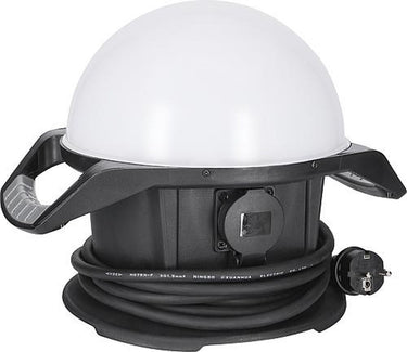 Ansmann werlamp ball led - 360° - ip54 - 6500k - met stopcontact en ophanghaak