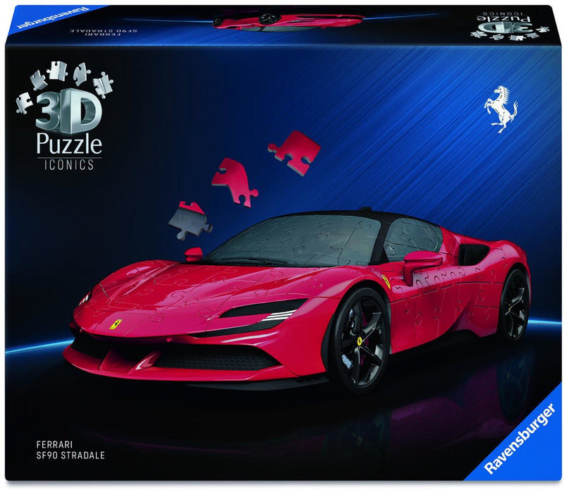 Load image into Gallery viewer, Ravensburger - iconics: ferrari sf90 stradale - 3d puzzel - 108 stukjes - bouwset voor kinderen vanaf 8 jaar
