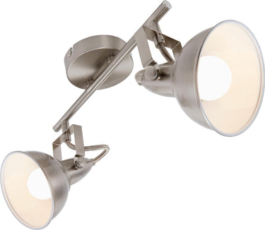 Briloner leuchten soft - plafond spot 2-lichts - plafondlamp - draai- zwenkbare - metaal - vintage retro industrieel - max. 40 w - 30,4 x 10 x 18,1 cm