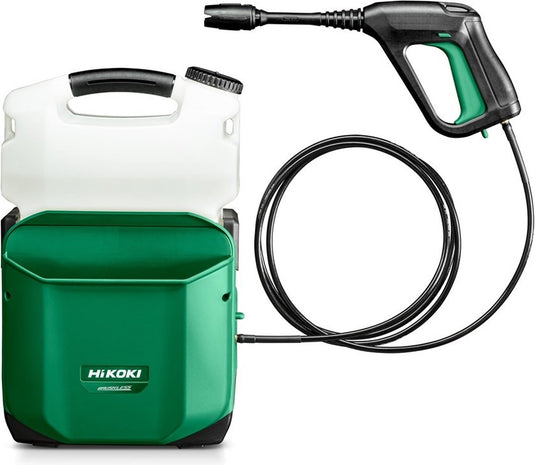Hikoki accu hogedrukreiniger 18v - 0,5-20bar - 0,5-1,2l min - 8l tank - mv - exclusive (= zonder accu s en lader) in doos