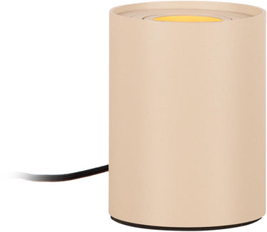 Lucide tube - tafellamp - ø 9,6 cm - led 3 stepdim - gu10 - 1x5w 2700k - taupe
