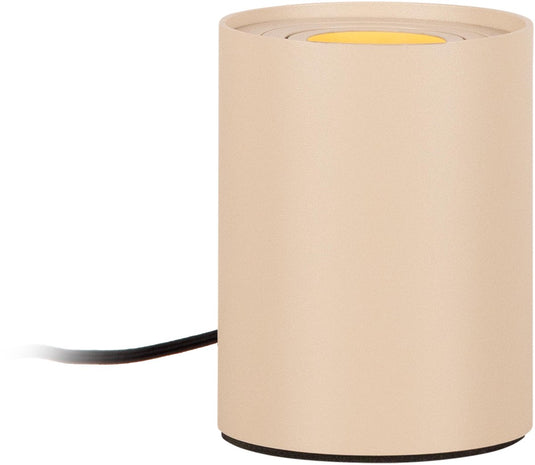Lucide tube - tafellamp - ø 9,6 cm - led 3 stepdim - gu10 - 1x5w 2700k - taupe