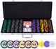 Longfield pokerset in zilveren koffer - high stake 500 chips 14gr.