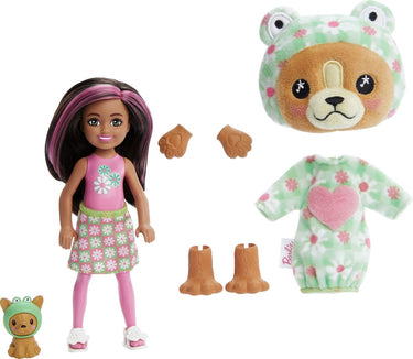 Barbie cutie reveal pop - 13,9 cm - hond kikker - pop