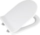 Wenko wc bril habos - wit thermoplast - easy-close softclose sluiting - fix-clip bevestiging afklikbaar in rvs - toiletbril - toiletzitting - wit